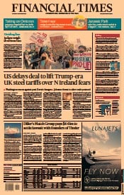 Financial Times (UK) Newspaper Front Page for 2 December 2021