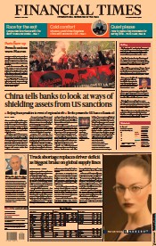 Financial Times (UK) Newspaper Front Page for 2 May 2022