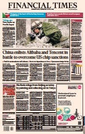 Financial Times (UK) Newspaper Front Page for 30 November 2022