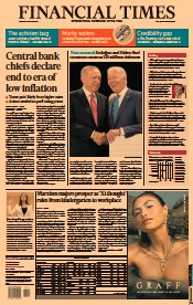 Financial Times (UK) Newspaper Front Page for 30 June 2022