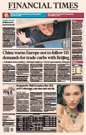 Financial Times (UK) Newspaper Front Page for 31 March 2023