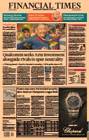 Financial Times (UK) Newspaper Front Page for 31 May 2022
