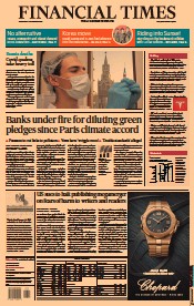 Financial Times (UK) Newspaper Front Page for 3 November 2021