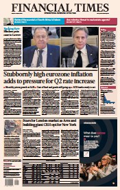 Financial Times (UK) Newspaper Front Page for 3 March 2023