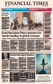 Financial Times (UK) Newspaper Front Page for 3 July 2023