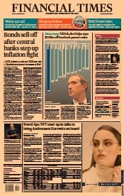 Financial Times (UK) Newspaper Front Page for 4 February 2022