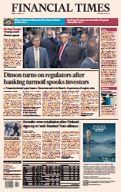 Financial Times (UK) Newspaper Front Page for 5 April 2023