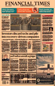 Financial Times (UK) Newspaper Front Page for 6 January 2022