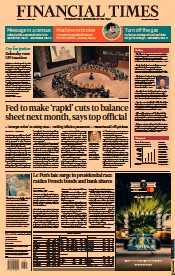 Financial Times (UK) Newspaper Front Page for 6 April 2022