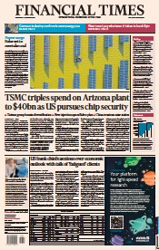 Financial Times (UK) Newspaper Front Page for 7 December 2022