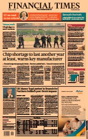 Financial Times (UK) Newspaper Front Page for 7 June 2021