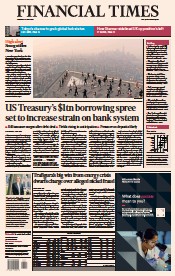 Financial Times (UK) Newspaper Front Page for 8 June 2023