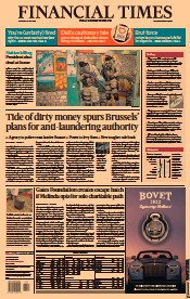 Financial Times (UK) Newspaper Front Page for 8 July 2021