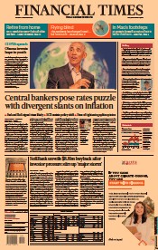Financial Times (UK) Newspaper Front Page for 9 November 2021