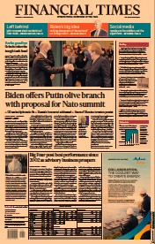 Financial Times (UK) Newspaper Front Page for 9 December 2021