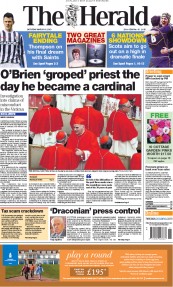  () Newspaper Front Page for 16 March 2013