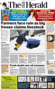  () Newspaper Front Page for 26 March 2013