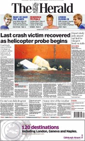  () Newspaper Front Page for 26 August 2013