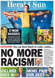 Herald Sun (Australia) Newspaper Front Page for 10 June 2013