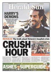 Herald Sun (Australia) Newspaper Front Page for 10 July 2013