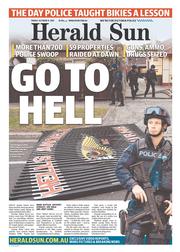 Herald Sun (Australia) Newspaper Front Page for 11 October 2013