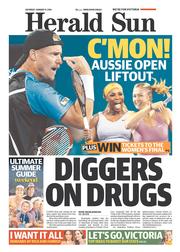Herald Sun (Australia) Newspaper Front Page for 11 January 2014