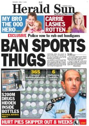 Herald Sun (Australia) Newspaper Front Page for 11 April 2013