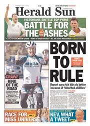 Herald Sun (Australia) Newspaper Front Page for 11 July 2013