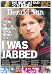 Herald Sun (Australia) Newspaper Front Page for 12 April 2013