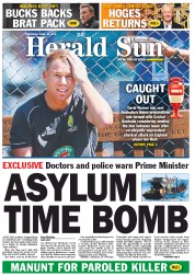 Herald Sun (Australia) Newspaper Front Page for 12 June 2013