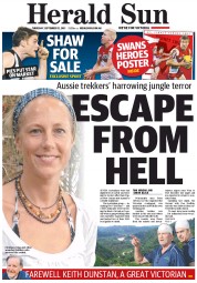 Herald Sun (Australia) Newspaper Front Page for 12 September 2013