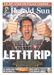 Herald Sun (Australia) Newspaper Front Page for 13 January 2014