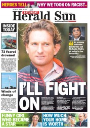 Herald Sun (Australia) Newspaper Front Page for 13 April 2013