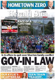 Herald Sun (Australia) Newspaper Front Page for 14 October 2013