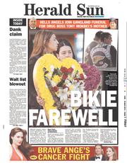 Herald Sun (Australia) Newspaper Front Page for 15 May 2013