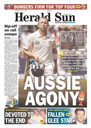Herald Sun (Australia) Newspaper Front Page for 15 July 2013