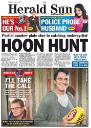 Herald Sun (Australia) Newspaper Front Page for 17 June 2013