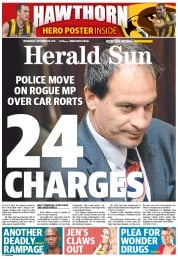Herald Sun (Australia) Newspaper Front Page for 18 September 2013