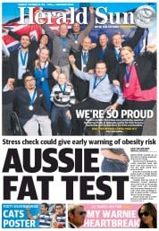 Herald Sun (Australia) Newspaper Front Page for 19 September 2013
