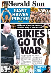 Herald Sun (Australia) Newspaper Front Page for 1 October 2013