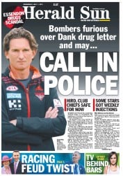 Herald Sun (Australia) Newspaper Front Page for 1 May 2013