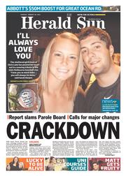 Herald Sun (Australia) Newspaper Front Page for 20 August 2013