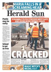 Herald Sun (Australia) Newspaper Front Page for 21 January 2014