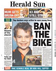 Herald Sun (Australia) Newspaper Front Page for 21 May 2013
