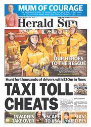 Herald Sun (Australia) Newspaper Front Page for 22 October 2013