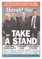 Herald Sun (Australia) Newspaper Front Page for 22 July 2013
