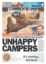 Herald Sun (Australia) Newspaper Front Page for 23 October 2013