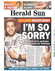 Herald Sun (Australia) Newspaper Front Page for 23 May 2013