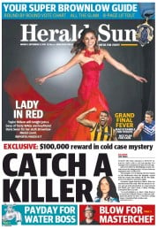 Herald Sun (Australia) Newspaper Front Page for 23 September 2013