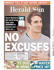 Herald Sun (Australia) Newspaper Front Page for 26 June 2013